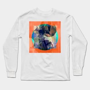 Abstraction on Orange: Maps &amp; Apps Series Long Sleeve T-Shirt